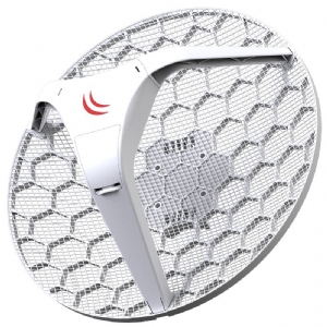 Mikrotik LHG 5 Dual chain 24.5dBi 5GHz CPE/Point-to-Point Integrated Antenna, 600Mhz CPU, 64MB RAM