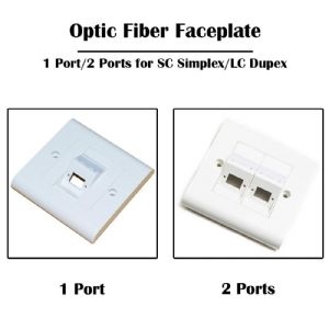 2 Port Fiber Optic Faceplate-SC